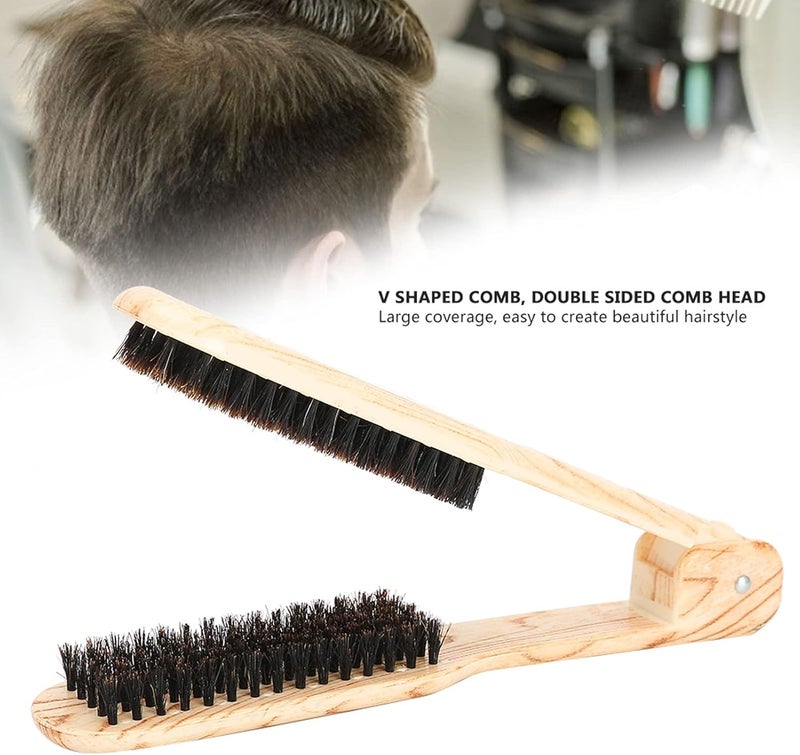 woobles Anti-Static Double Brush Comb, Professional V Shaped Hair Straightening Comb, Clamp, Styling Comb, Hairdressing Tool, for professional and family use - Image 4